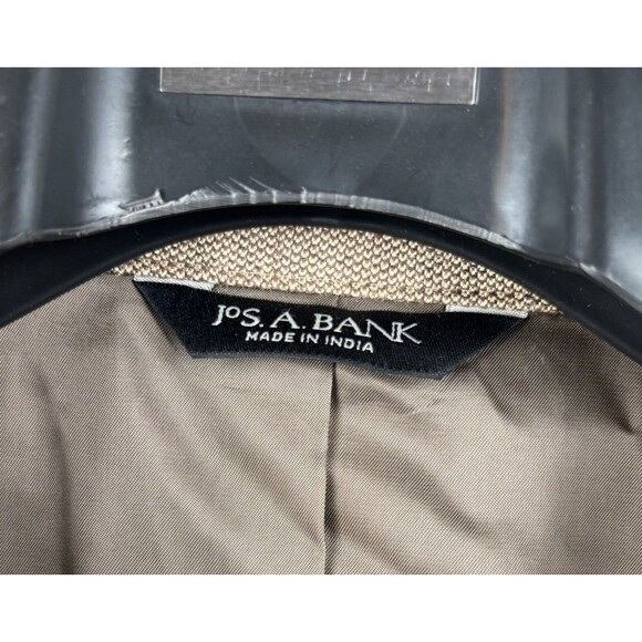 Jos A Bank Traveler Tailored Mens Brown Silk & Wool Blazer Sport Jacket 46R NWT - Picture 6 of 10